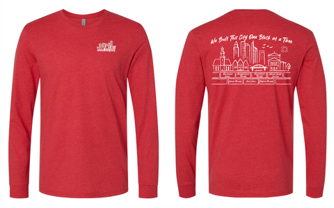 LBC Next Level Long Sleeve Tee - Red