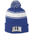 All In Stripe Beanie