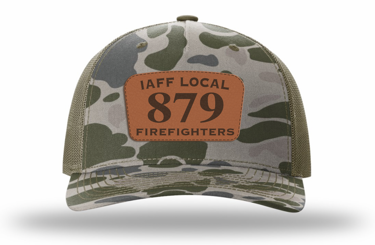 Local 879 Camo Five Panel Trucker