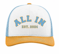ALL IN White Trucker Cap